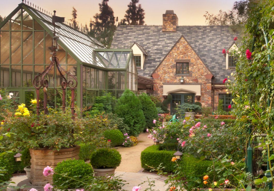 別墅院子花園裝潢設計圖片_裝信通網(wǎng)效果圖